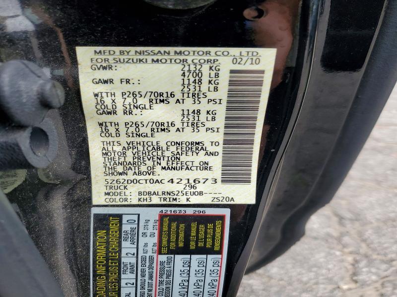 2010 Suzuki Equator Base