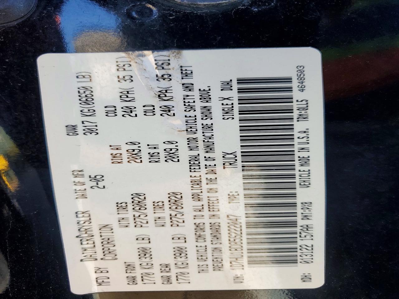 2005 Dodge RAM 1500 ST
