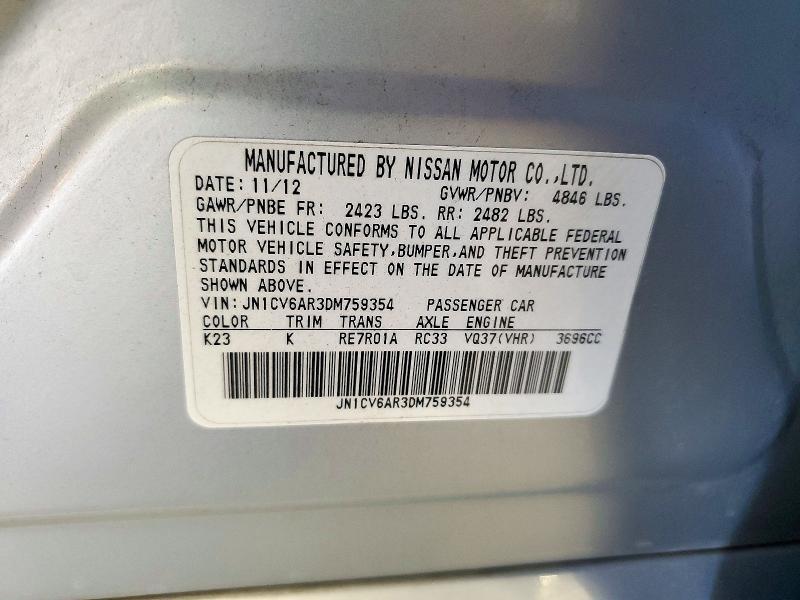 2013 Infiniti G37 Sedan X