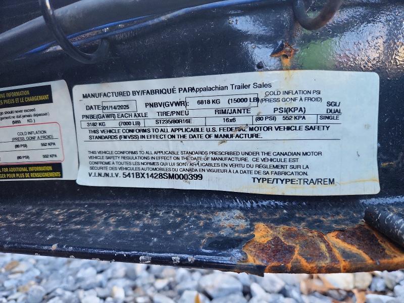 2025 Appalachian 2024 Appalachian Utility Trailer