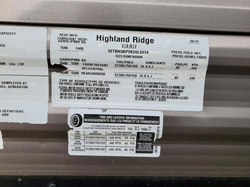 2019 Highland Ridge Mesa Ridge Camper