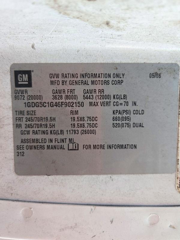 2006 GMC C5500 C5C042