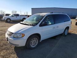 Chrysler salvage cars for sale: 2002 Chrysler Town & Country EX