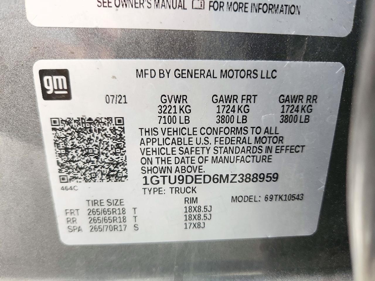 2021 GMC Sierra K1500 SLT