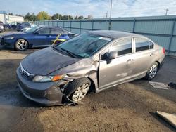 Honda Civic salvage cars for sale: 2012 Honda Civic LX