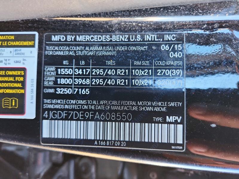 2015 Mercedes-Benz GL 550 4Matic
