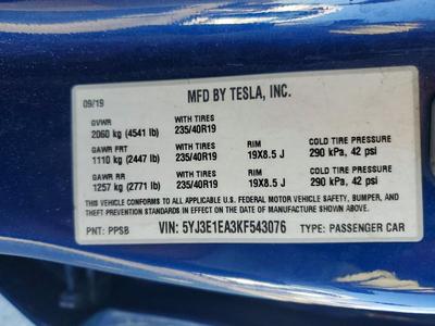 2019 Tesla Model 3