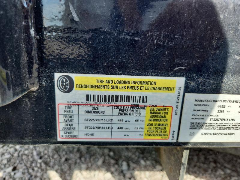 2025 Novae 2025 Sure Trac STUTT8218-BP-100 Utility Trailer