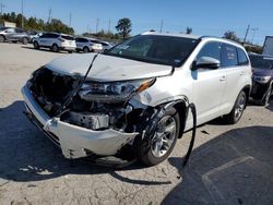Toyota Highlander Vehiculos salvage en venta: 2017 Toyota Highlander Limited