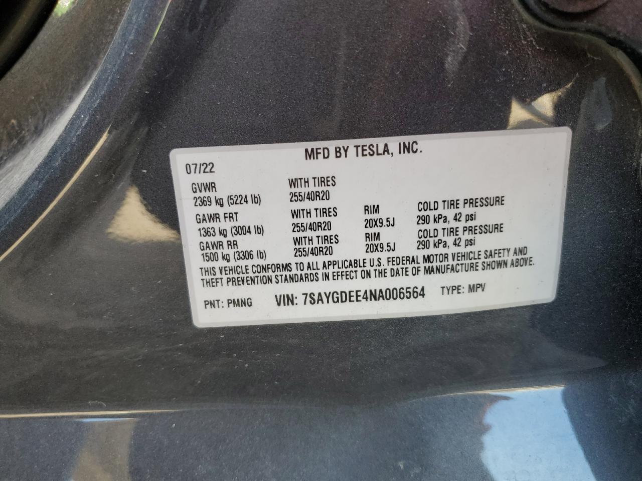 2022 Tesla Model y