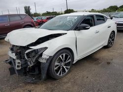 Salvage cars for sale from Copart Miami, FL: 2018 Nissan Maxima 3.5S