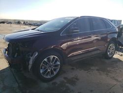 Salvage cars for sale from Copart Grand Prairie, TX: 2018 Ford Edge Titanium