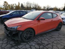 Salvage cars for sale from Copart Portland, OR: 2019 Hyundai Veloster Turbo