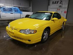 Chevrolet Montecarlo salvage cars for sale: 2002 Chevrolet Monte Carlo SS