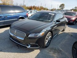 Lincoln Continental salvage cars for sale: 2019 Lincoln Continental