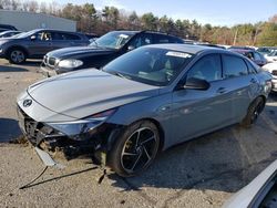 Salvage cars for sale from Copart Exeter, RI: 2023 Hyundai Elantra N Line