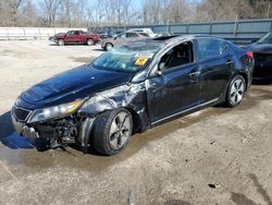 Salvage cars for sale from Copart Ellwood City, PA: 2013 KIA Optima Hybrid