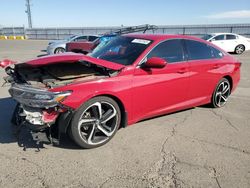 Salvage cars for sale from Copart Fresno, CA: 2019 Honda Accord Sport