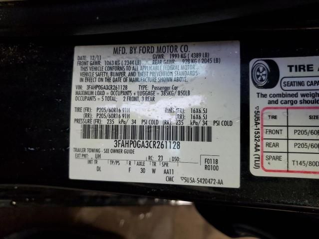 2012 Ford Fusion S