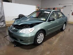 Honda Civic LX salvage cars for sale: 2004 Honda Civic LX