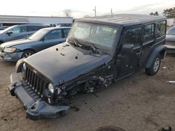 Jeep salvage cars for sale: 2017 Jeep Wrangler Unlimited Sport