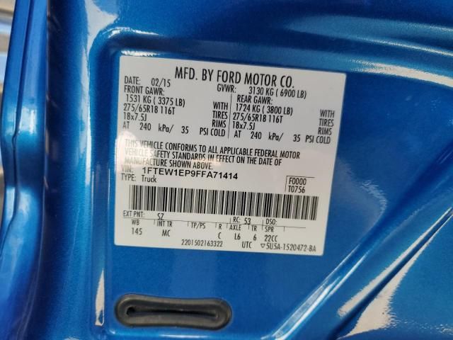 2015 Ford F150 Supercrew