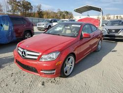 Mercedes-Benz C-Class salvage cars for sale: 2013 Mercedes-Benz C 250