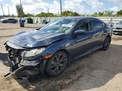 Vehiculos salvage en venta de Copart Miami, FL: 2017 Honda Civic EXL