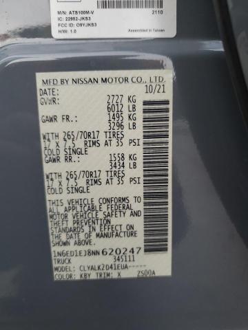 2022 Nissan Frontier s