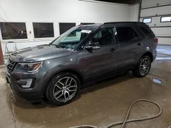 Ford Explorer salvage cars for sale: 2016 Ford Explorer Sport