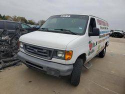 Salvage trucks for sale at Wilmer, TX auction: 2006 Ford Econoline E250 Van