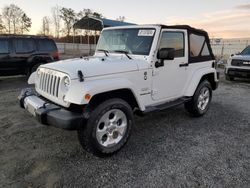 Jeep salvage cars for sale: 2015 Jeep Wrangler Sahara