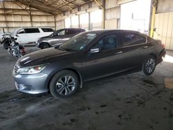 Honda Accord salvage cars for sale: 2015 Honda Accord LX