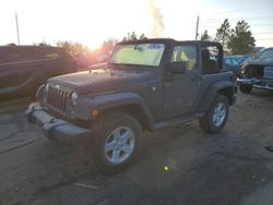 Jeep Wrangler salvage cars for sale: 2016 Jeep Wrangler Sport