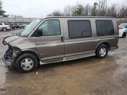 Chevrolet Express salvage cars for sale: 2002 Chevrolet Express G1500