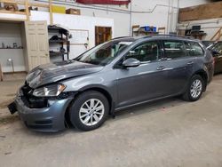 Volkswagen Golf salvage cars for sale: 2017 Volkswagen Golf Sportwagen S