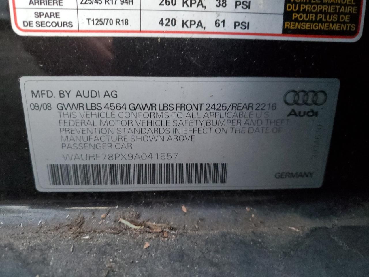 2009 Audi A3 2.0t