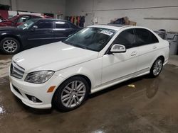 Mercedes-Benz c-Class salvage cars for sale: 2009 Mercedes-Benz C300