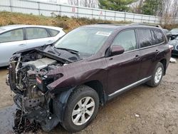 Toyota salvage cars for sale: 2012 Toyota Highlander Base