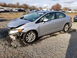 Honda Civic salvage cars for sale: 2012 Honda Civic EX