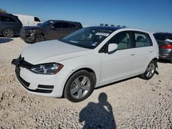 Volkswagen Golf salvage cars for sale: 2017 Volkswagen Golf S