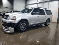 Ford Expedition salvage cars for sale: 2017 Ford Expedition EL XLT