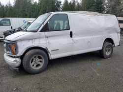 Salvage cars for sale from Copart Arlington, WA: 2001 Chevrolet Express G2500