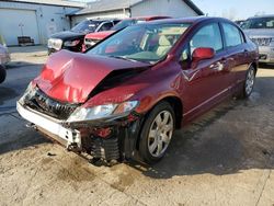 Honda Civic salvage cars for sale: 2009 Honda Civic LX