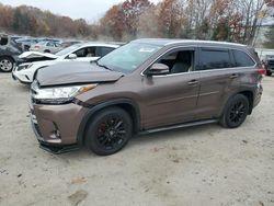 Toyota Highlander salvage cars for sale: 2017 Toyota Highlander SE