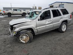 Jeep salvage cars for sale: 2002 Jeep Grand Cherokee Limited