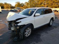 Toyota Highlander salvage cars for sale: 2012 Toyota Highlander Base