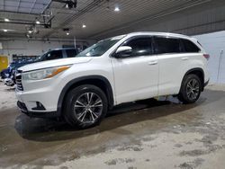 Toyota Highlander salvage cars for sale: 2016 Toyota Highlander XLE