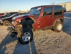 Jeep Wrangler salvage cars for sale: 2001 Jeep Wrangler / TJ Sport