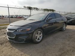 Chevrolet salvage cars for sale: 2017 Chevrolet Malibu LS